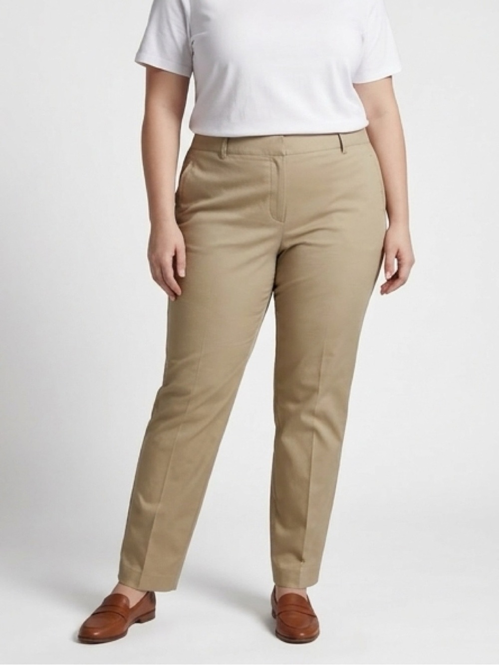 Women’s Slim Fit Khaki Pants - Classic Chino